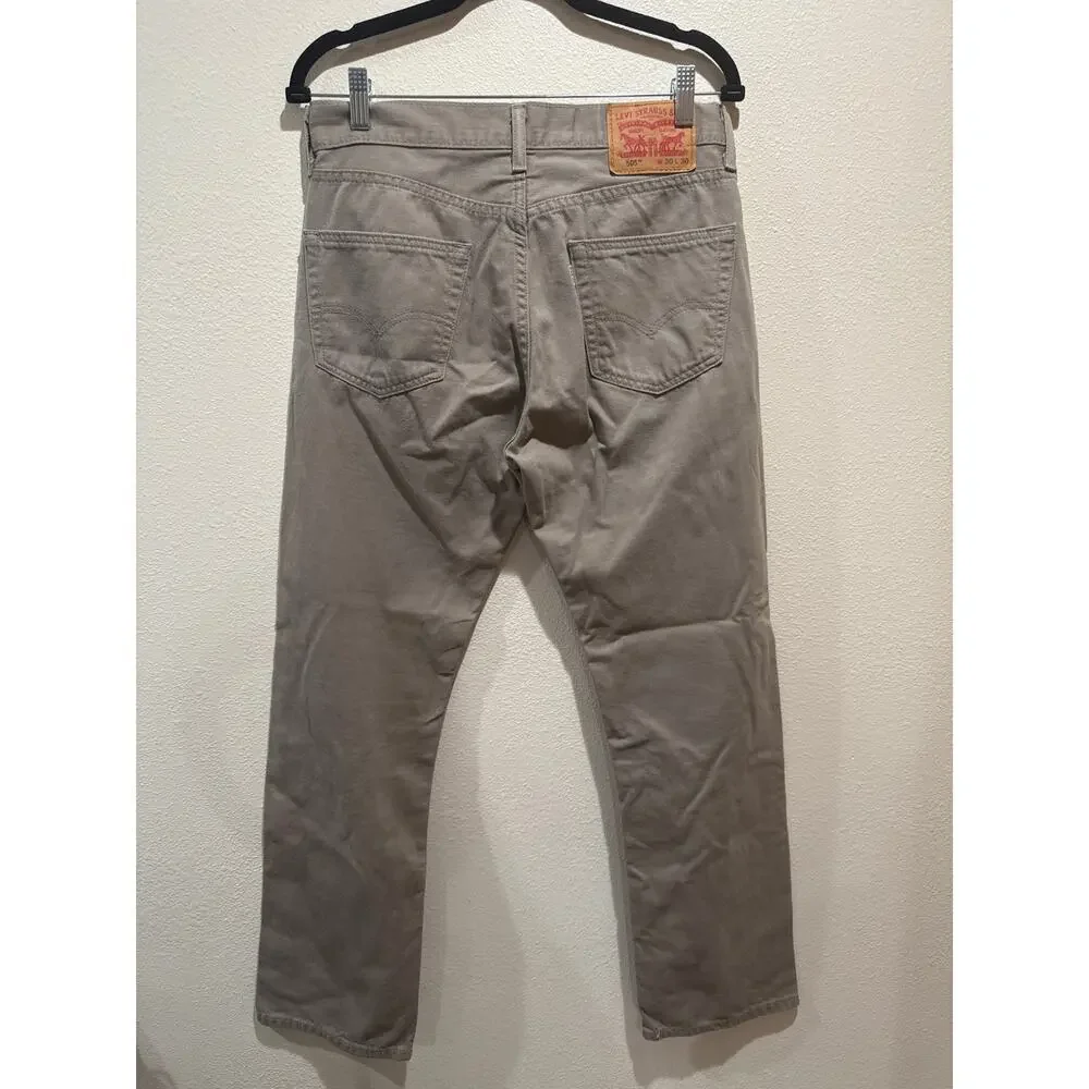 Levi’s Kahki 505 30x30 straight leg men’s
